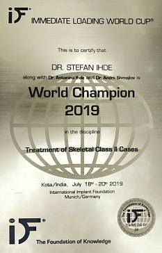 Immediate Loading World Cup, Dr. Stefan Ihde